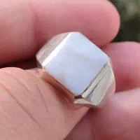 انگشتر نقره دست ساز سینا سنگ حرم