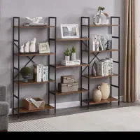 کتابخانه مدرن MDF مدل DZom LIB-72T46-150BRN