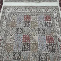 قالی دست بافت طرح خشتی|فرش|زیرکوه, |دیوار