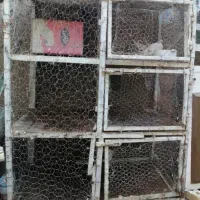 قفس سه طبقه آهنی