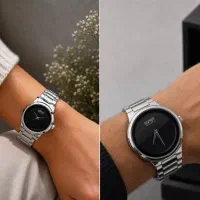 ست ساعت مچی اسپریت  استیل مشکی مینیمال
