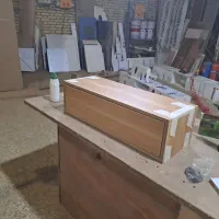 شلف دیواری هایگلاس درب مگنتی|کتابخانه، شلف، قفسه‌های دیواری|چهاردانگه (تهران), |دیوار