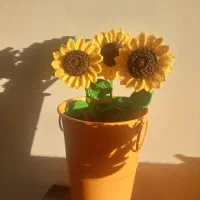 گل های بافتنی|گل مصنوعی|بجنورد, |دیوار