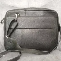 کیف چرم مردانه دوشی مشکی .پوست ماری شیک و کاربردی