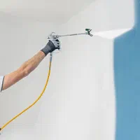 اجرانقاشی ساختمانی صنعتی بادستگاه ایرلس قیمت مناسب|خدمات پیشه و مهارت|اصفهان, آبشار|دیوار