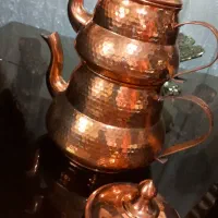 کتری قوری قدیمی  مسی کاملا نو