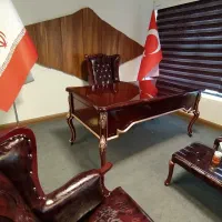 امپریال میز لوکس مدیریت چوبی اداری فندوقی مبلمان|مبلمان اداری|تهران, آبشار|دیوار