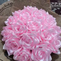 دسته گل روبانی