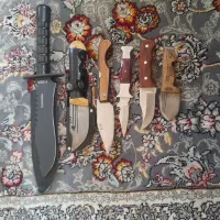 چاقو آشپزخانه .چراغ قوه پلیسی