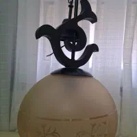 لوستر و گلدان سفالی مشبک