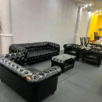 مبلمان اداری .ست چرمی پایه د|دفتر کار|دورود, |دیوار