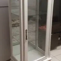 کمد بوفه پایه دار سفید ۳ طبقه