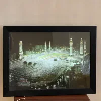 تابلو لایت‌باکس سه‌بعدی مسجدالحرام (نورپردازی LED)|تابلو، نقاشی، عکس|اصفهان, دشتستان|دیوار
