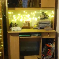 میز و کتابخانه دو تکه