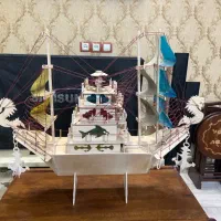 کشتی چوبی تزیینی