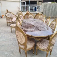 مبلمان سلطنتی بامیز غذا خوری ۱۲ نفر|مبلمان خانگی و میز عسلی|آق قلا, |دیوار