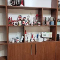 کتابخانه یا جا دکوری با چوب ام دی اف|کتابخانه، شلف، قفسههای دیواری|تهران, بلوار کشاورز|دیوار