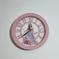 ساعت دیواری دخترانه آرام گرد