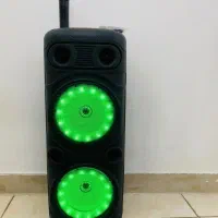 اسپیکرچمدانی/ شارژی برقی/ میکروفون شارژی نو