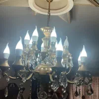 لوستر برنجی 16 شاخه