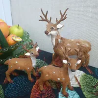 مجسمه دکوری تندیس گوزن بسیار قدیمی و آنتیک