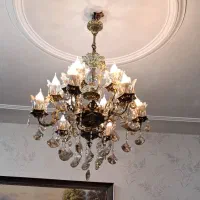 ۲ عدد تابلو فرش و ۲ عدد لوستر سالم و تمیز