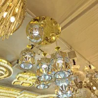 لوستر کریستالی شیک با اقساط بدون بهره|لوستر و چراغ آویز|تبریز, |دیوار