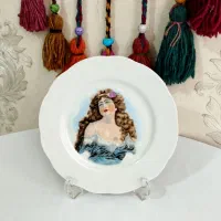 بشقاب.پیش دستی.نعلبکی.دیوارکوب