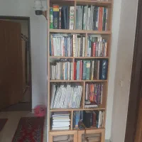 کتابخانه|کتابخانه، شلف، قفسه‌های دیواری|رشت, کوی مهر|دیوار