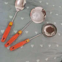 ست کفگیر ملاقه قاشق برند آزادی قدیمی نو