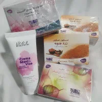 صابون لایه بردار و وشن کننده  و پنکک لاکچری کوین