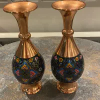 گلدان مسی میناکاری اصفهان