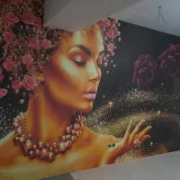 نصاب ونصب کاغذدیواری نقاشی ساختمان