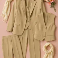 کت و شلوار زنانه کرمی|لباس|مشکین‌دشت, |دیوار