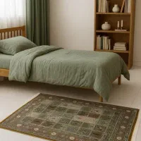 فرش دستباف (بساک) ۶ متری و۳ متری  تمام ابریشم|فرش|کرج, نوروزآباد|دیوار