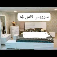 تخت و سرویس چوب