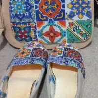 کیف وکفش سنتی طرح دار