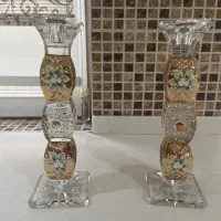 شمعدان کریستال طلاب کوب اصل
