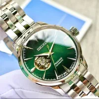 ساعت مردانه سیکو اتوماتیک پریساژ سبز اصل