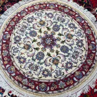 فرش دستبافت دایره قطر ۱.۵ متر
