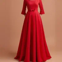 لباس مجلسی عقد نامزدی ماکسی سایز ۴۰ ۳۸ قرمز رنگ