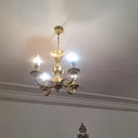 2عدد لوستر ۴ شعله برند نورسازان