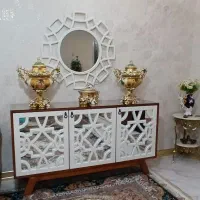 مینی بوفه چوب راش خاص و انتیک اینه کنسول