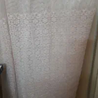 دوعدد پرده سفید ۲در۱/۹۰ سفید صورتی ۲در۲|پرده، رانر، رومیزی|تهران, امام زاده عبدالله|دیوار