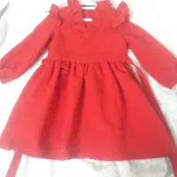 سارفون دخترانه قرمزرنگ