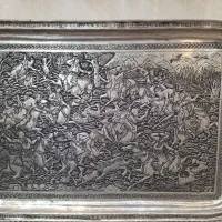 سینی قدیمی قلمزنی شده
