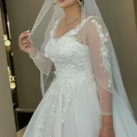 فروش لباس عروس تا سایز ۴۲ خشکشویی رفته آماده تحویل