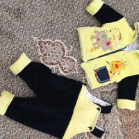 کاپشن سرهمی دو تکه مخملی