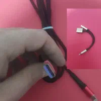 کابل شارژ فست آیفون و مبدل دوسر آیفون