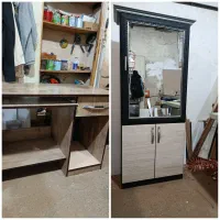 میز کامپیوتر و جای کفش اینه دار و رختکن دار